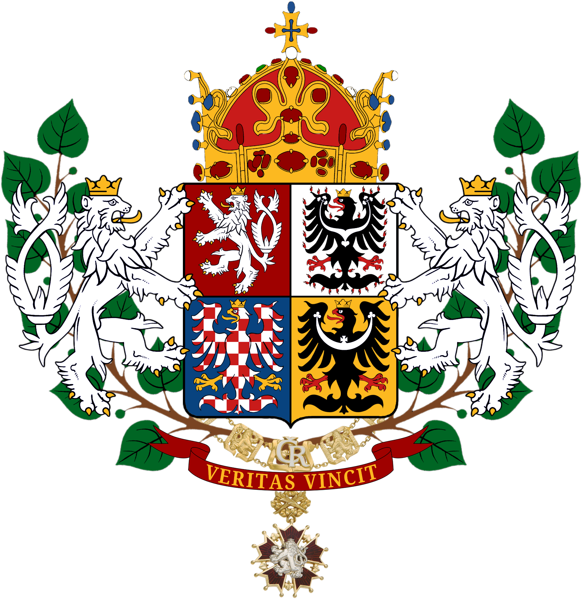 Můj osobní návrh nového státního znaku České republiky / My personal proposal for new state coat of arms of Czech republic